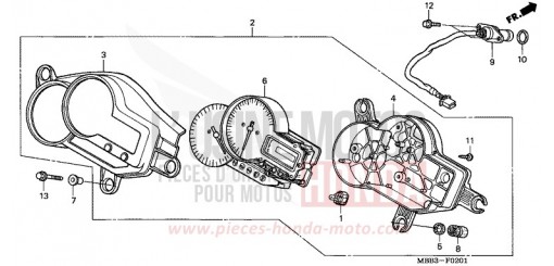 MESSGERAET (1/2/3) VTR1000F2 de 2002